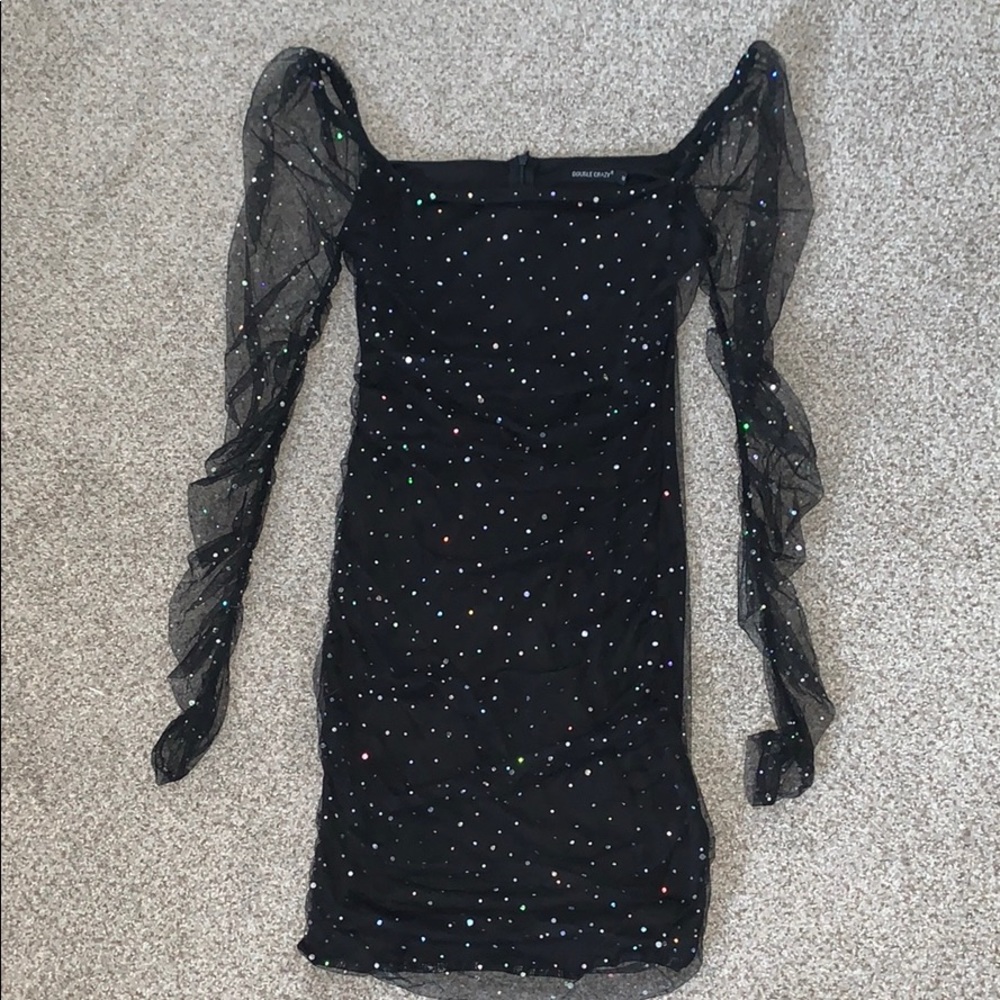 Black sequin dress